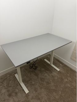 IKEA RODULF Electric Standing Desk – Light Grey