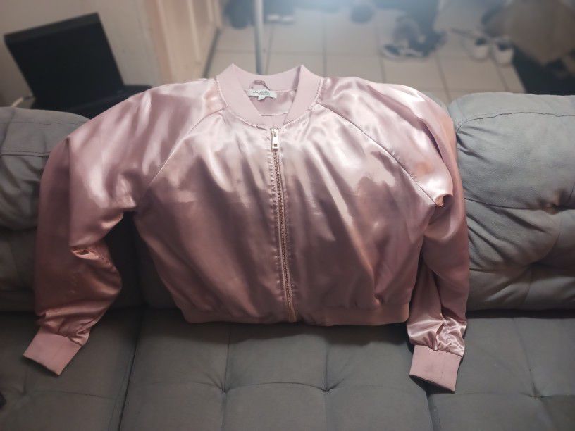 Pink Light Jacket Charlotte Russe XL