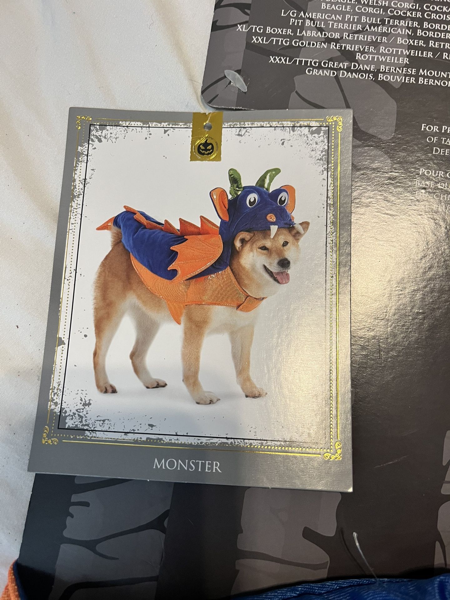 Dog Halloween Costume Size Large