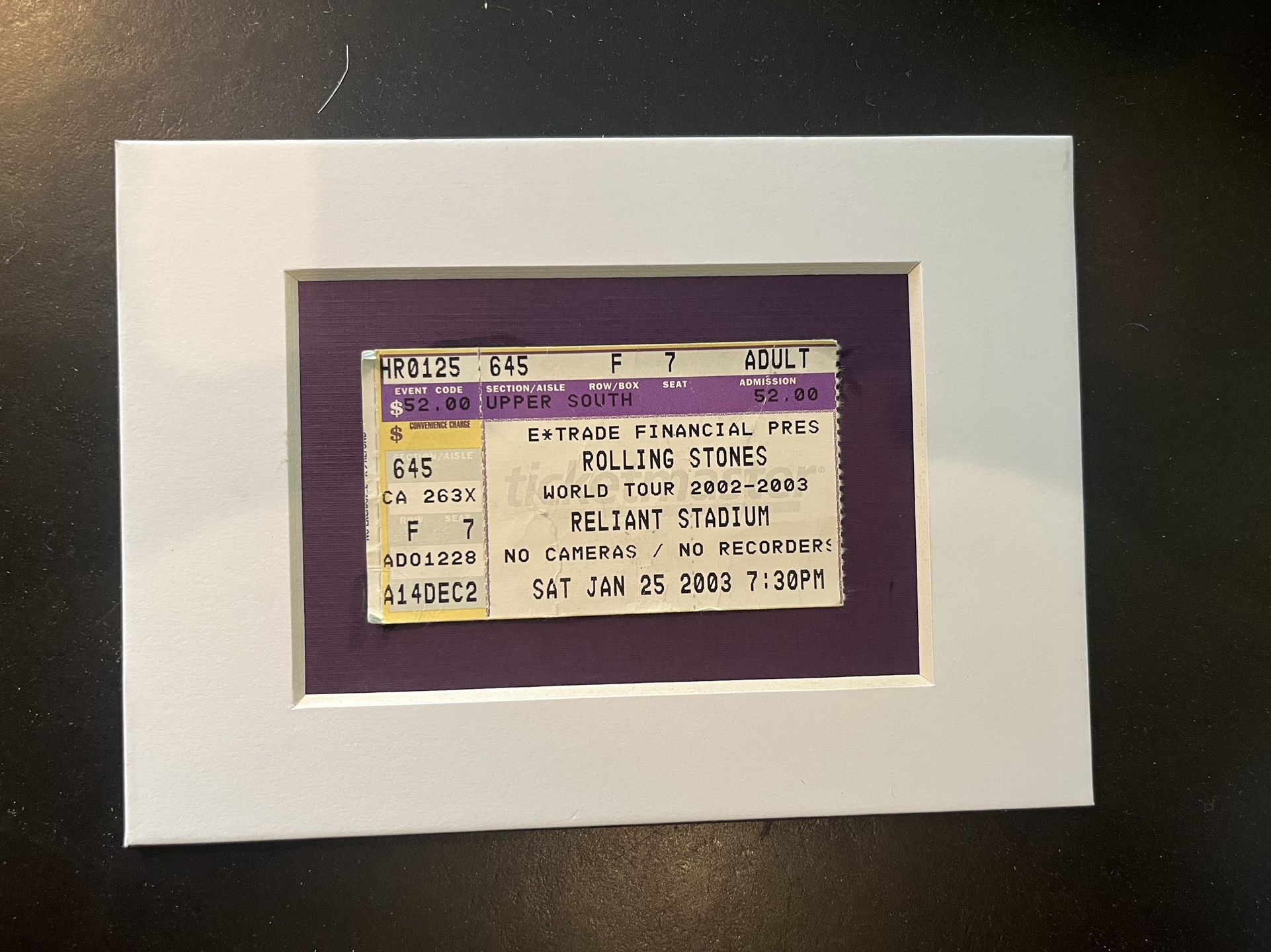 Rolling Stones Ticket Stub