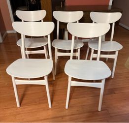 Set of 5 West Elm Dining Chairs