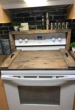 Overstove shelf and stovetop cover