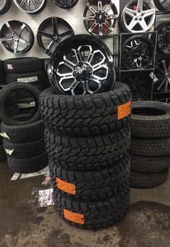 20X10INCH WHEELS AND MUD TERRAINS!!👊🏼WE FINANCE!!💰LOW PRICES😱😱🤯