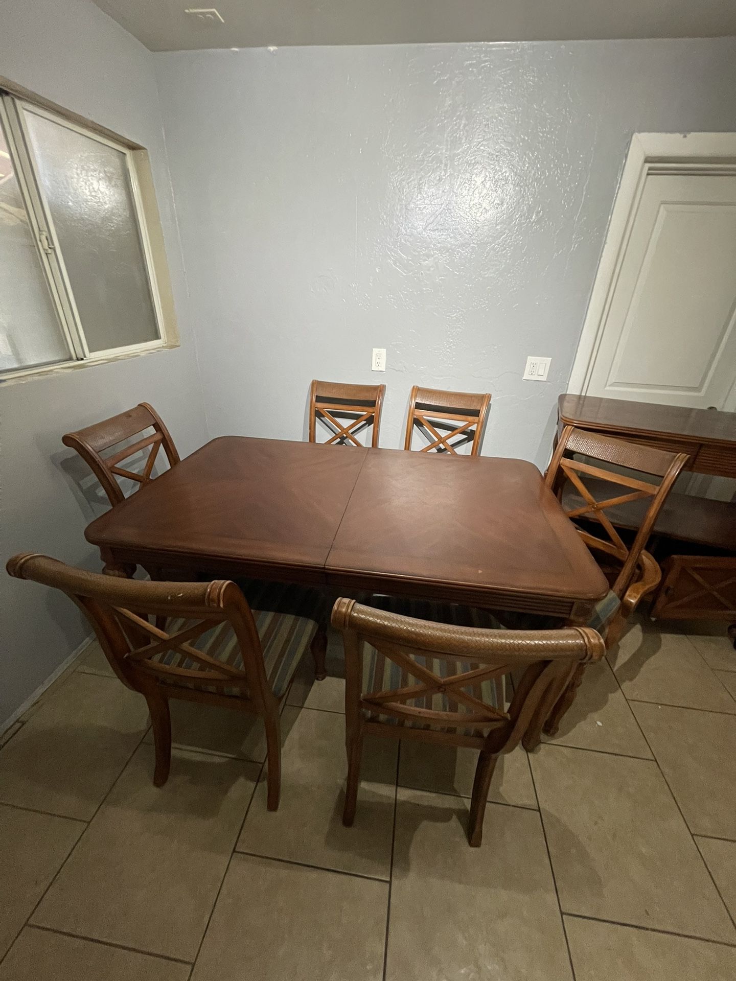 Beautiful Wood Dining Table +Buffet