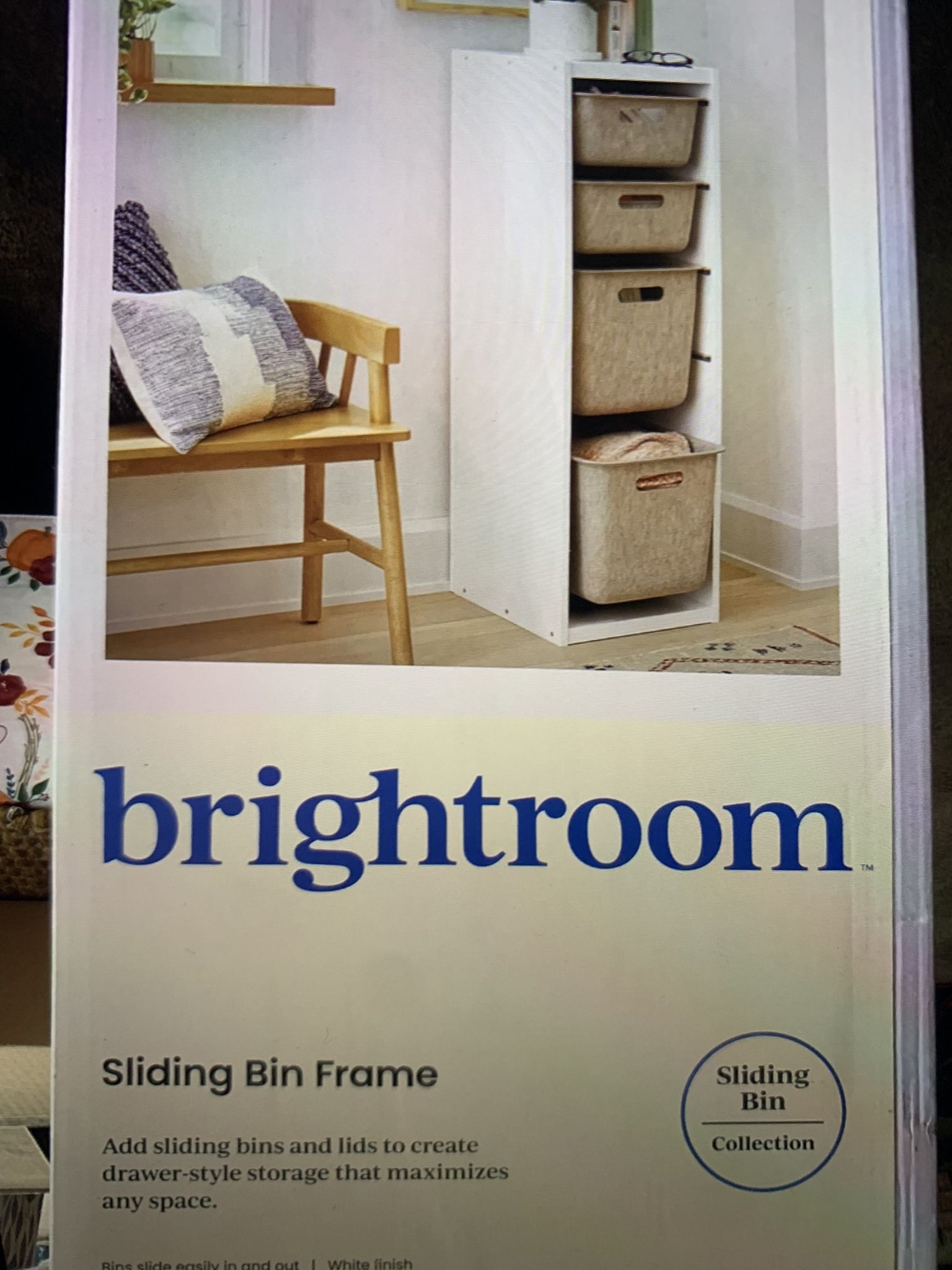 New In Box Unopened Tall Sliding Bin Cube FRAME ONLY…. BUY one at 25.00 second 10 dollars GREAT BUY