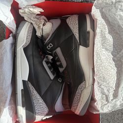 Air Jordan 3’s black cement - size 10