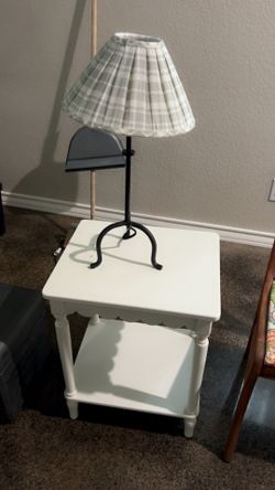 Lamp and side table