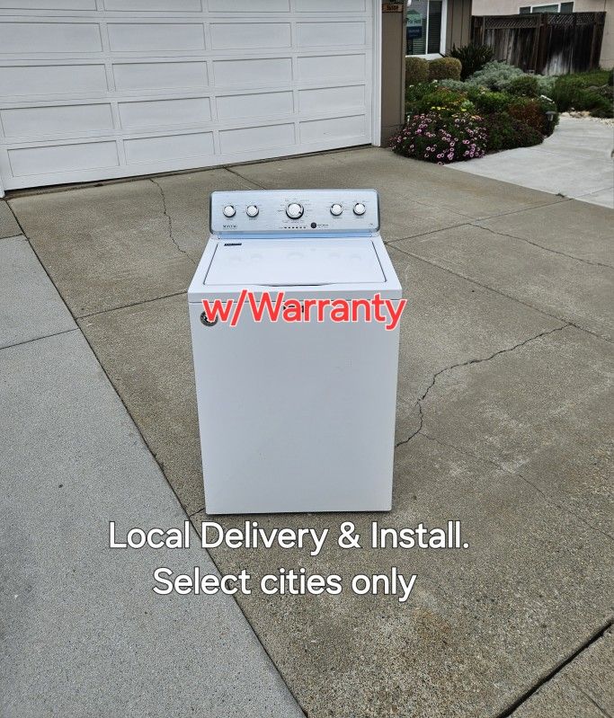 Excellent 3 Yr Old 5.0 Capacity Maytag Washer. Local Delivery With Warranty