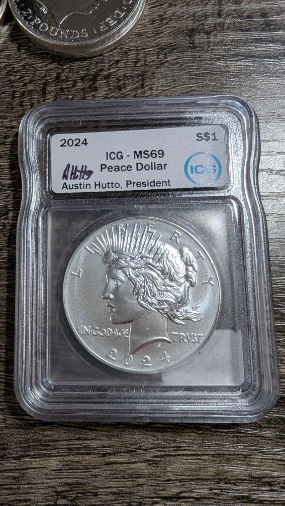 ICG 2024 MS 69 Peace Dollar