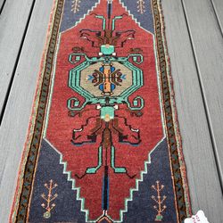 Hand Made Wool Small Rug