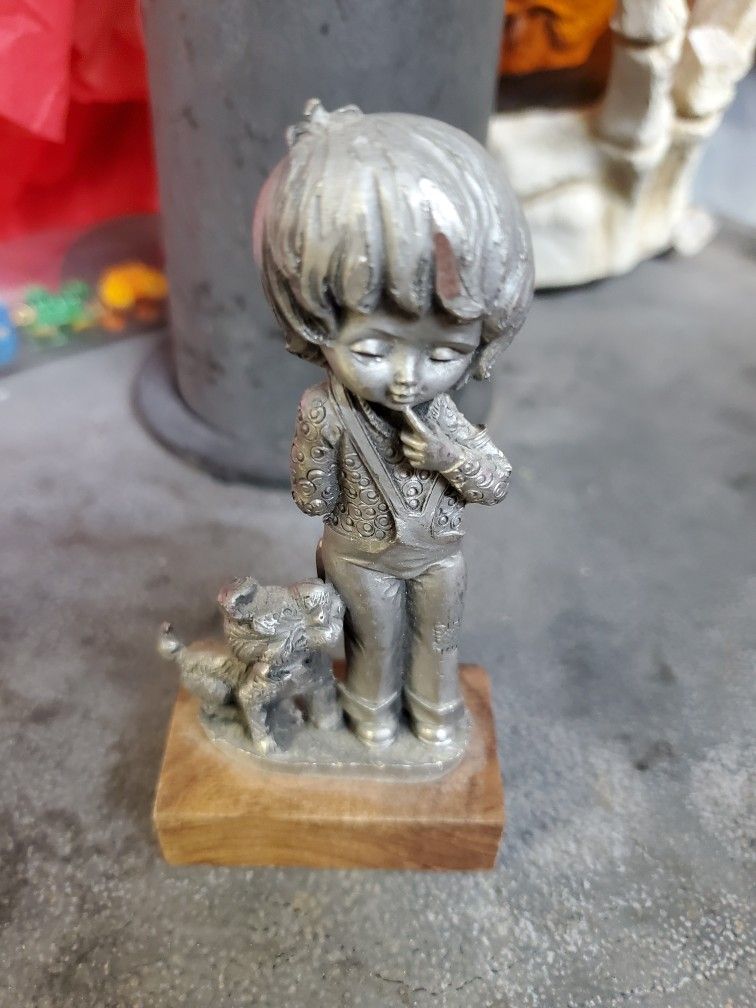 Vintage Pewter Figurine