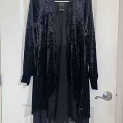 Women’s Plus Size Velvet Cardigan