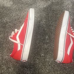 White And Red Vans 