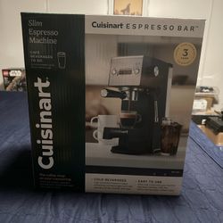 Cuisinart Slim Espresso Bar Machine Brand New Sealed EM-160