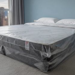 New Queen Size Mattress + Box Spring 