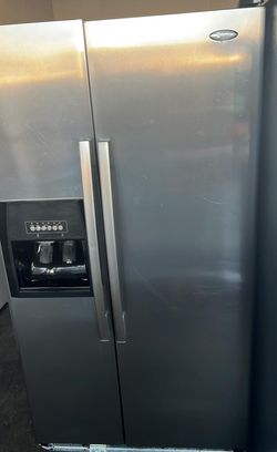Whirlpool Side-by-Side Stainless Steel Counter Depth Refrigerator
