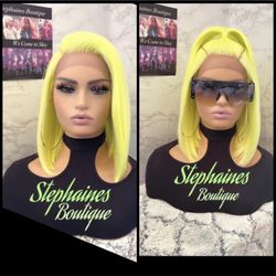 Human Hair Blended Lace Front Wig 