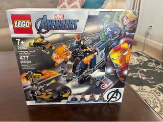 Used Lego Marvel Avengers Truck Take-down set (100% complete)