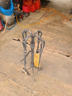 Wrought Iron Fireplace Tools