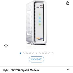 ARRIS (SB8200) - Cable Modem - Fast DOCSIS 3.1, Approved for Comcast Xfinity, Cox, Charter Spectrum, & more | 1 Gbps Max Internet Speed, 4 OFDM Channe