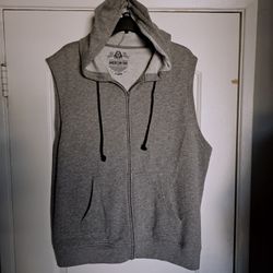 Men's Hoodie Sleeveless XL Gym