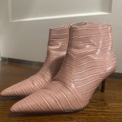 Pink Ankle Boots 