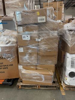 Home Goods Resale Bin Mixed New and Open Box
