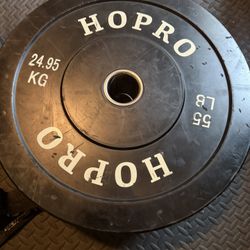 Olympic Bumper Plates 510 Lbs Total 