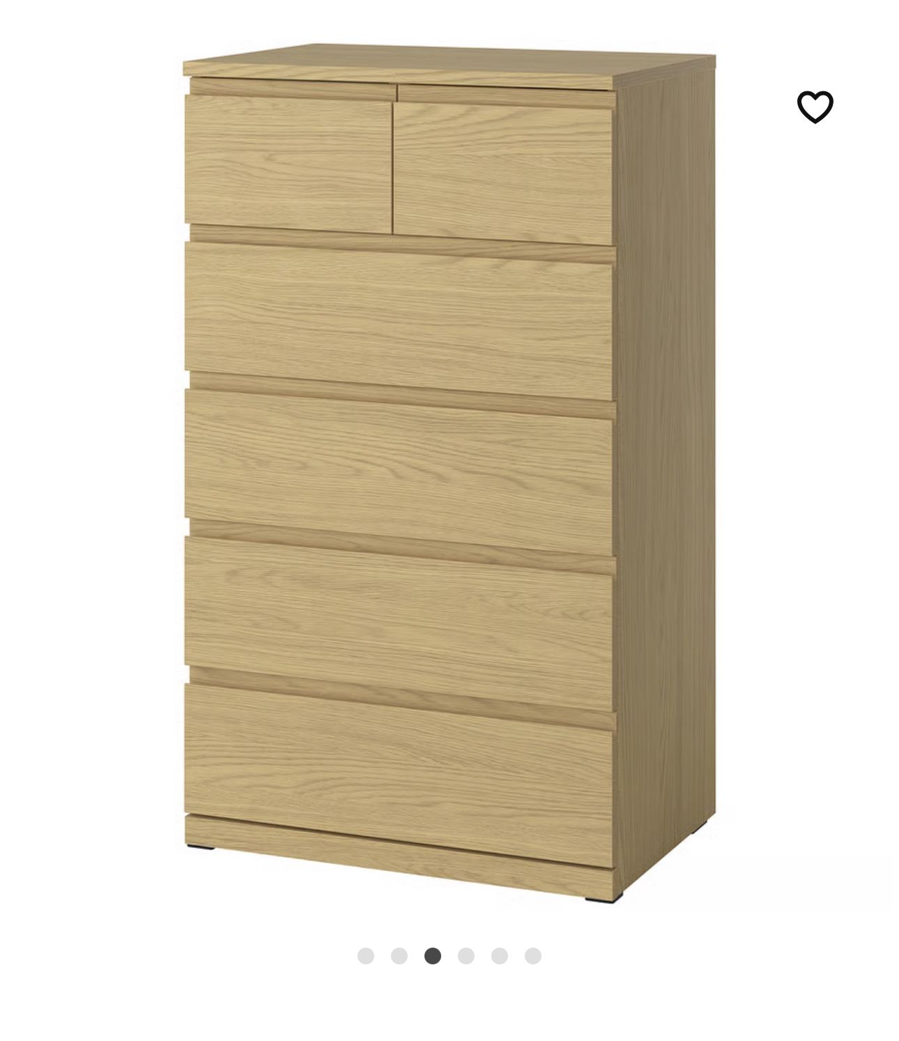 IKEA Six Drawer Table Used