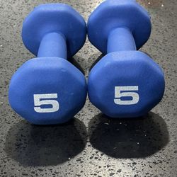Set Of 5lb Dumbbells 