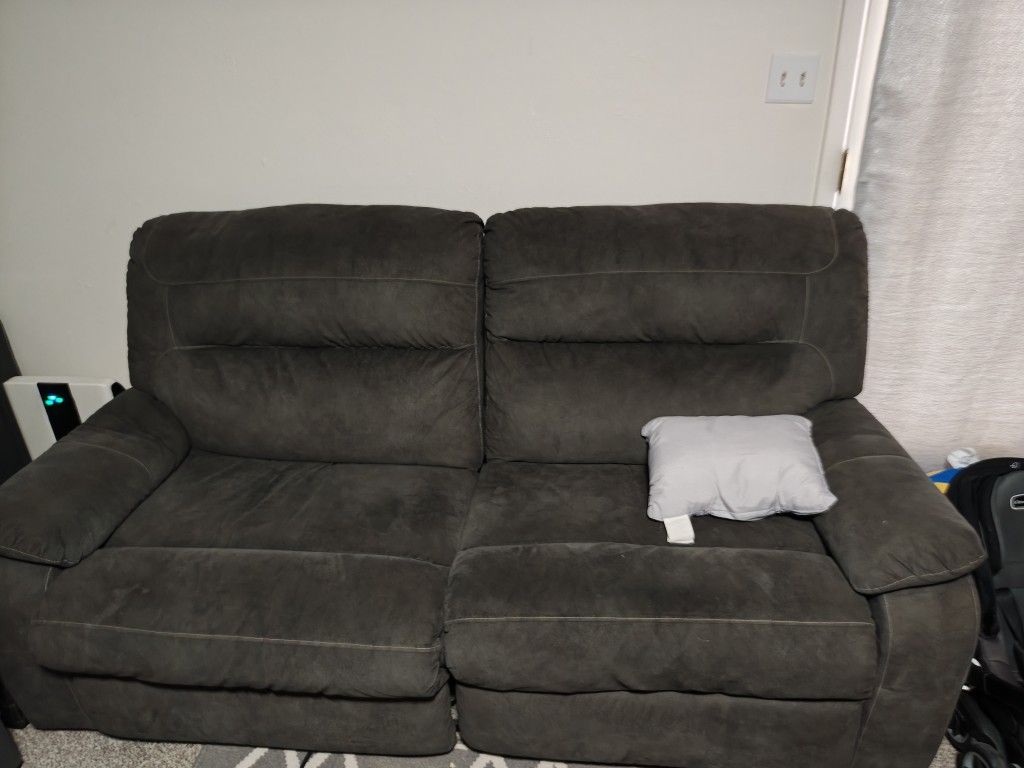 Couch And Love Seat Gray