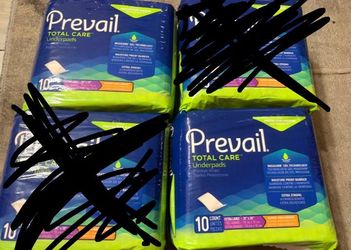 Prevail Total Care Underpads – 3 packs