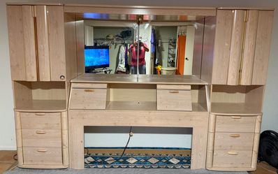 Lighted Headboard Assembly with tons of storage capacity