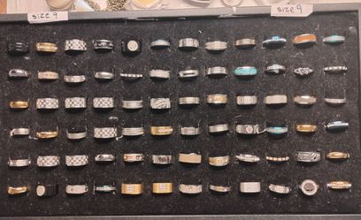 Sterling silver rings size 9