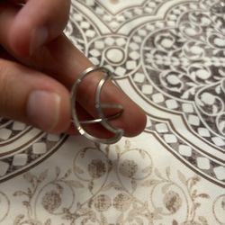 Size 7 amazing moon ring silver 925 sterling silver