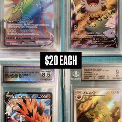Pokémon Cards Graded $20 Each 