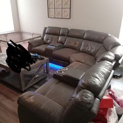 Sofa Couch  Reclining With LED Lights 