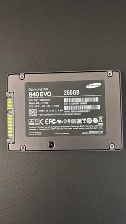 Samsung 250 GB internal SSD with Corsair