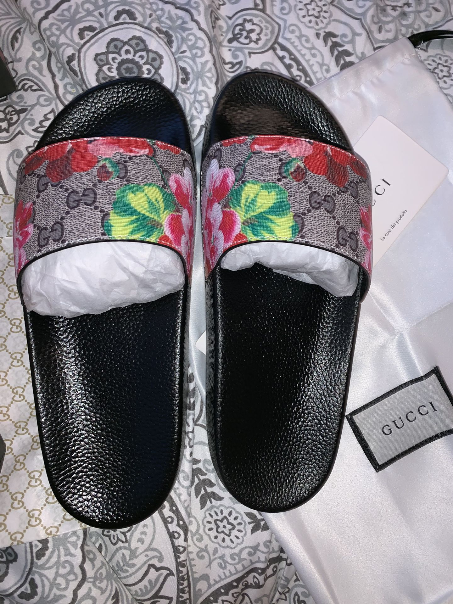 Gucci Blooms Supreme Slides