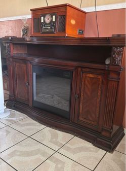 Tv stand and a table