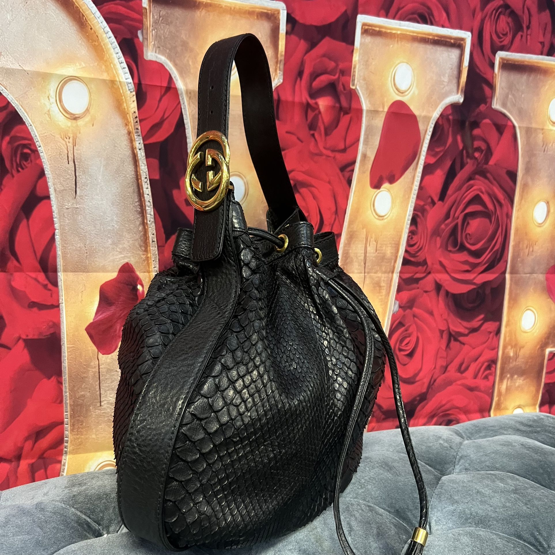 Authentic Gucci Exotic Leather 