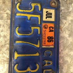 Motorcycle License Plates
