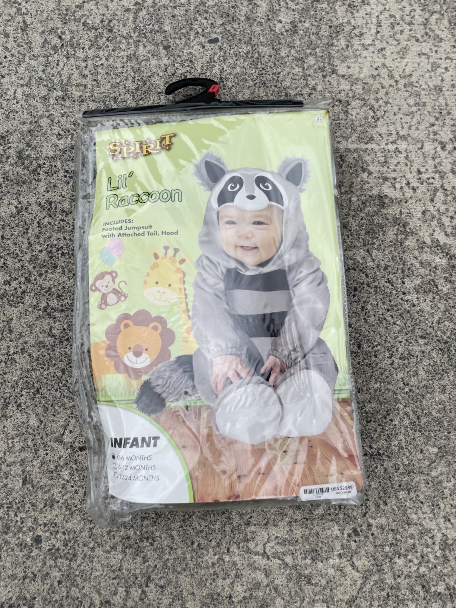 Infant Halloween Costume-Raccoon