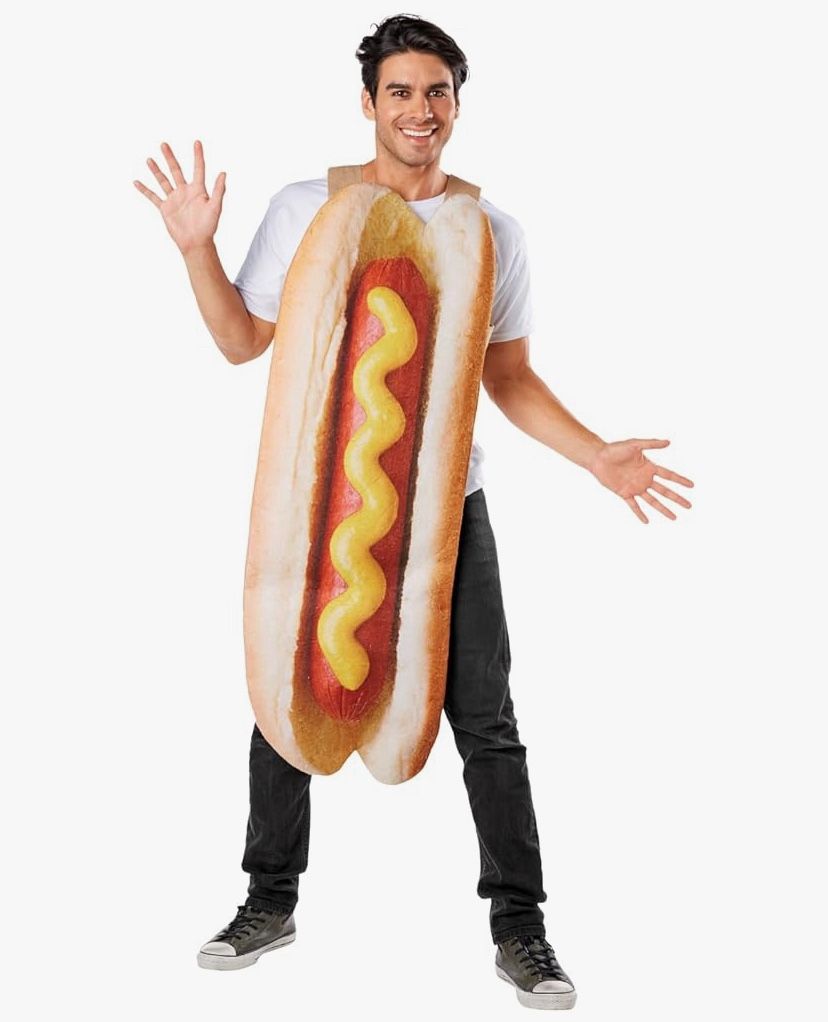 Seasons Adult Hot Dog Costume Halloween Food Costume One Size