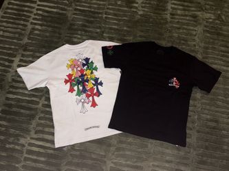 Chrome Heart Rainbow Cross Pocket Tee