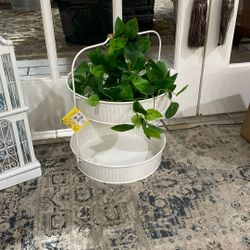 Beautiful Two Tier Tray. Only Tray- Leaves Not Included.