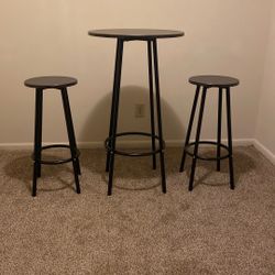 Table and 2 Stools 