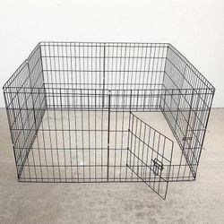 (NEW) $35 Dog Playpen 8-Panel, Each Panel 24” Tall X 24” Wide Pet Exercise Fence Crate Kennel Gate 