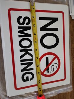 No smoking signs