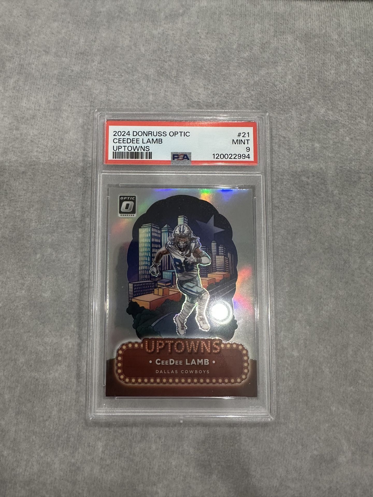 Ceedee Lamb Donruss Optic Uptown Psa 9